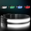 LED Dog Collar Rechargeable- Brightest Light Up Dog Collars - 1,600 Feet of High Visibility - Magnetic Charging - Glow in Dark Dog Lights for Night Walking, Black XL