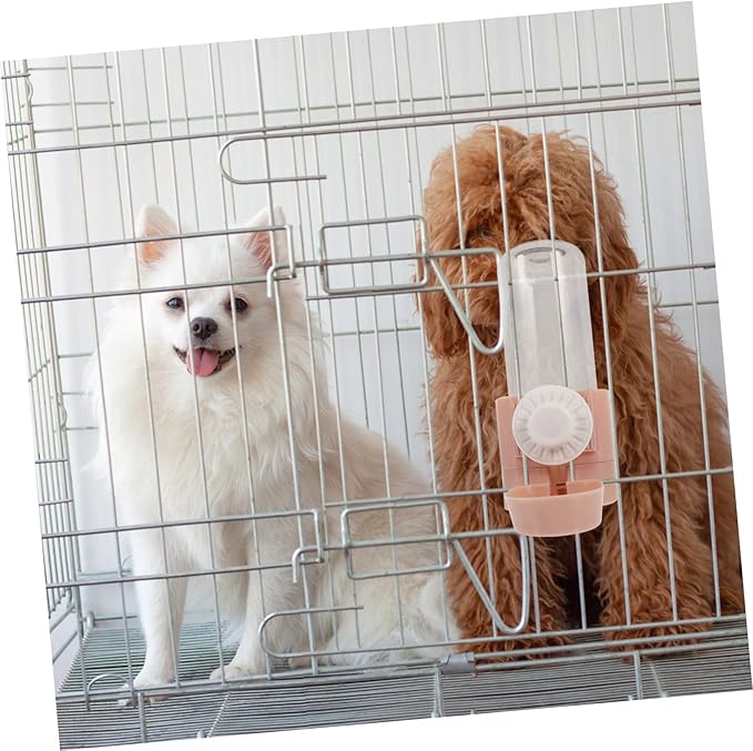 2pcs Automatic Dog Cat Water Dispenser Hanging Bottle Pet Supply Easy Cleaning for Puppies Cats