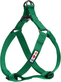 Pawtitas Solid Step-in Dog Harness – Adjustable No-Pull Vest for Puppies to Seniors, Safe & Comfortable L Lush Green