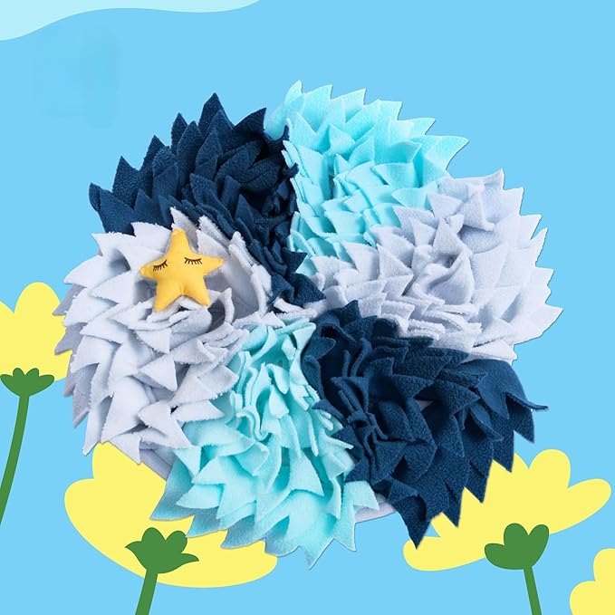 Colorful Pet Snuffle Mat for Dogs Rabbits Hamsters, Slow Feeding Nose Work Mat, Pet Enrichment Sniffing Pad for Boredom and Digestion (V5)