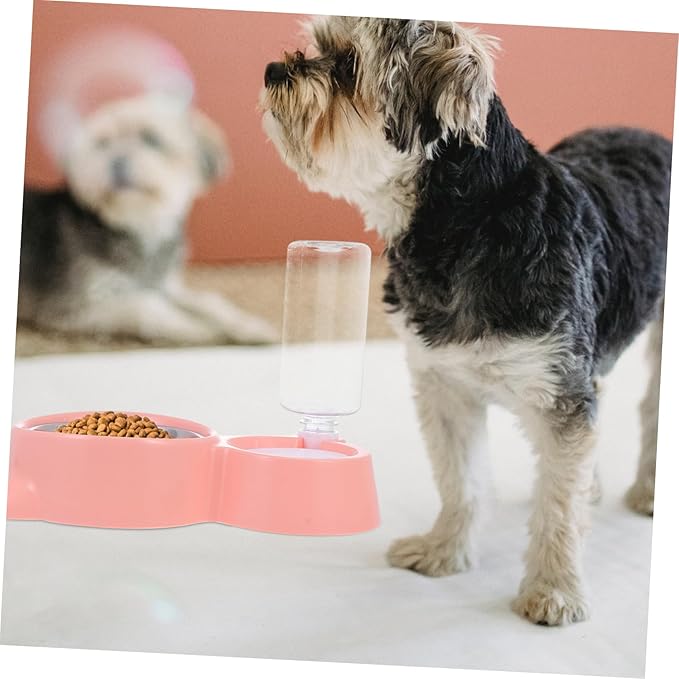 Milisten 1pc Automatic Pet Water Dispenser Food Feeder Cat Ear Design Dual Use for Dogs and Cats Easy to Break and Pressure Resistant