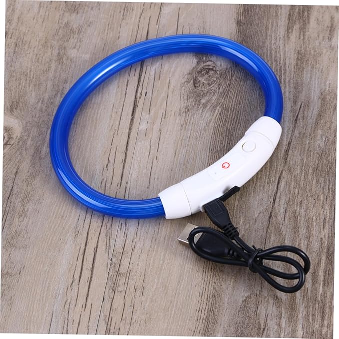 Led Dog Collar Rechargeable Reflective Flashing Light Safety for Small-Medium-Large Dogs 35cm