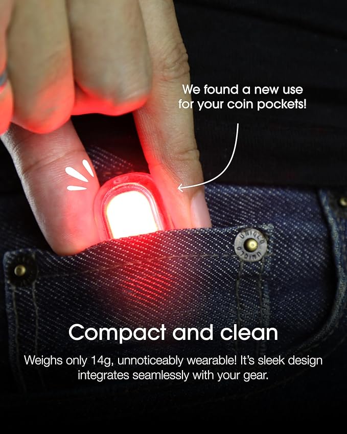 Lumos Firefly Mini Smart Bike Light System,Sync Turn Signal & Brake Lights, Rechargeable LED Front & Rear Lights with Custom Brightness, Flash Patterns, Bicycle Accessories for Night Riding