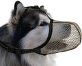 Dog Muzzle, Breathable Soft for Extra Large Dogs to Anti & Prevent Barking Biting Chewing, Reflective & Adjustable Basket Muzzle with Air Mesh for German Shepherd Brown XXL