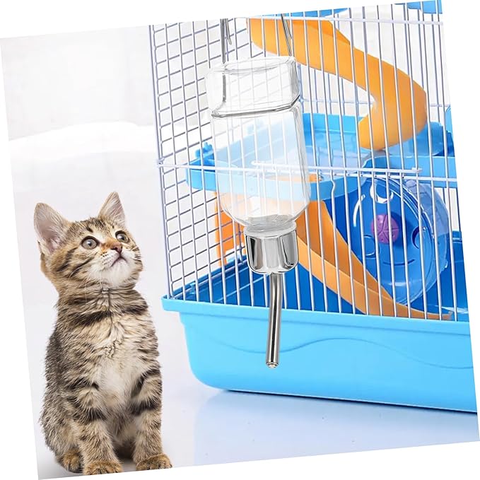ibasenice Pet Automatic Water Feeder Hanging Dog Water Dispenser for Pets Leak Design Convenient Access to Fresh Water for Cats and Dogs Transparent