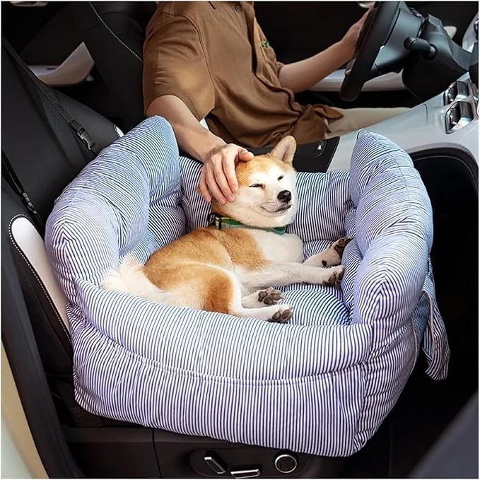 Pet Dog Car Seat Bed Safety Car Seat Booster Portable Dog Carrying Bag For Small Dogs Cats Puppy Carrier Travel Accessories(Deep Green,Medium)