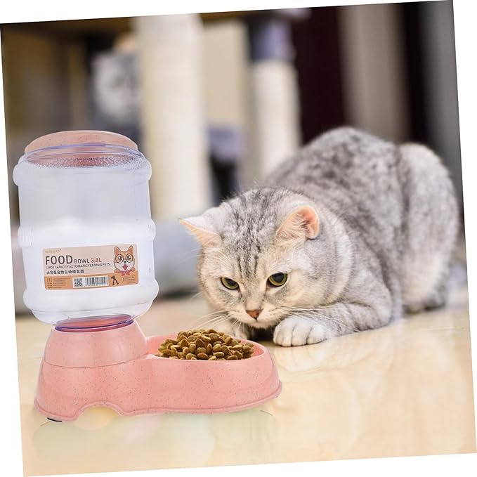 VANZACK 3.8L Automatic PET Feeder Plastic Dog and Cat Food Dispenser Timer Large Capacity PET Feeding Bowl for Indoor Use