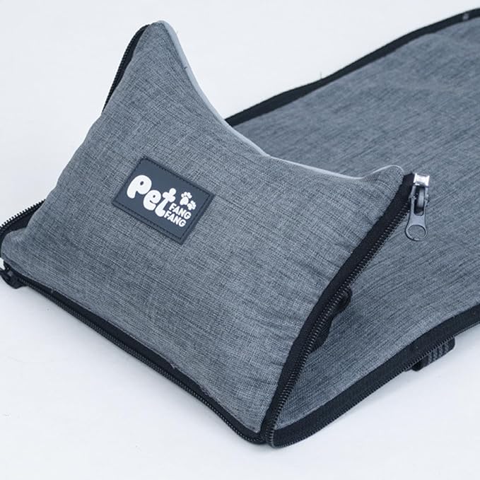 Car Center Console Pet Seat – Portable Small Dog Travel Carrier, Adjustable Safety Car Carrier | Interior Booster with Fixing Straps, Lightweight Travel Bed for Pets Under 15 Lbs, Great for Daily Ride