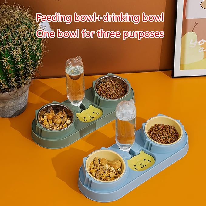 Pet Feeding Bowl Dog Food Small Dogs Food Large Capacity Anti-Skid Feeding Dispenser Kitten Feeder Pet Supplies for Small Dogs Treats