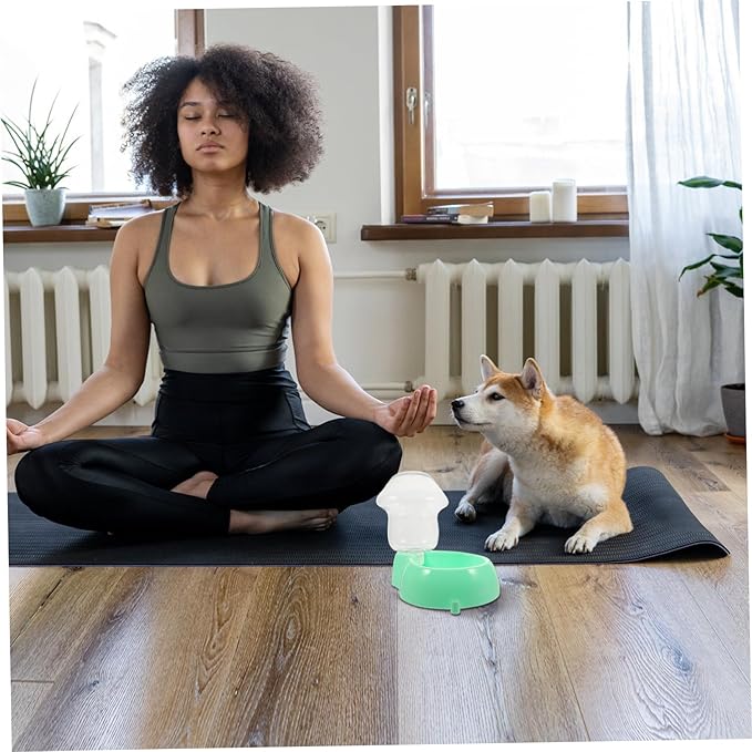 1set Automatic Dog Water Dispenser Lightweight Pet Drinking Fountain Transparent Design for Level Observation for Home Use and Travel