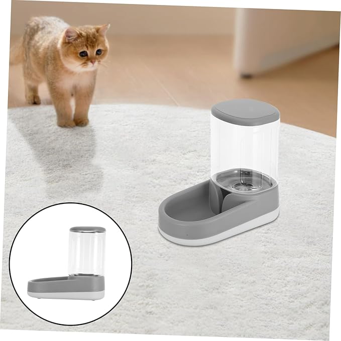 YARNOW Automatic Cat Feeder and Water Dispenser for Small to Medium Pets Portion Control Capacity Food Bowl Quiet for Dogs and Cats