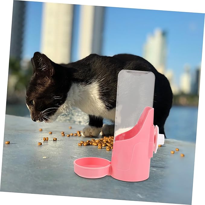 Automatic Pet Water Feeder Wall-Mounted Drinking Device for Dogs Cats Leak Design Height for Comfortable Drinking Angle for Pets