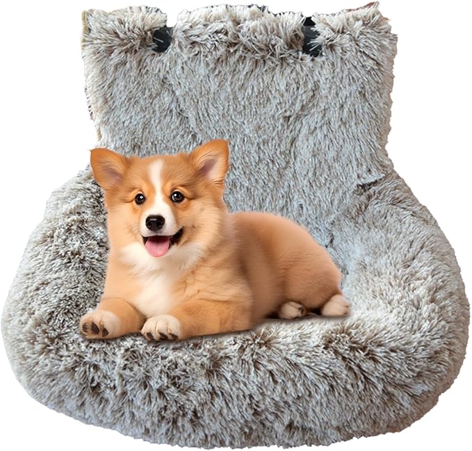 Dog Seat for Car | Large Cat Car Seat Travel Cushion - Pet Supplies Washable Travel Bed for Medium Small Puppy Kitten Vehicle Traveling Vet Visit Daily Vacations