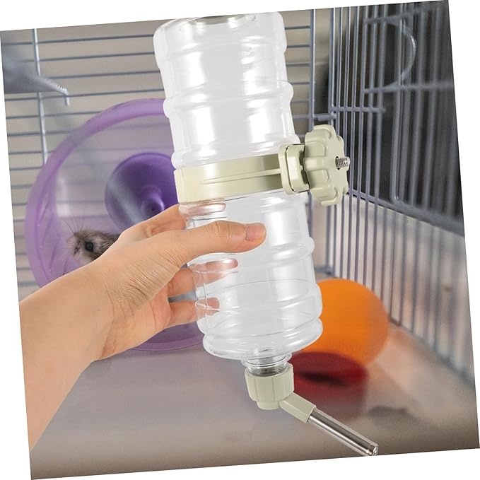 GANAZONO Automatic Pet Water Dispenser Leak Water Feeder for Dogs Cats Rabbits and Small Animals Hanging Water Bottle for Crates Easy to Install and