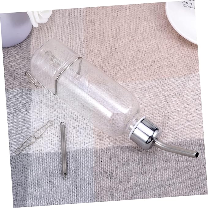 FRCOLOR 2pcs Automatic Feeder Water Dispenser Bottle for Cat Rabbit Bird Portable Pet Supplies