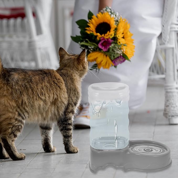 Automatic Pet Water Fountain Dispenser Non- Pet Water Bowl for Cats and Dogs and Compact Design for Indoor Use Easy to Refill and Maintain