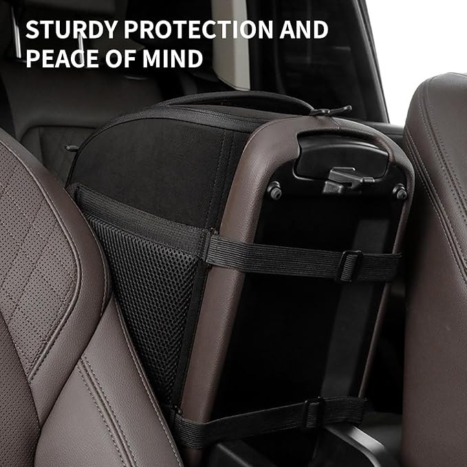 Puppy Car Booster Seat - Small DogsPet Seat, Puppy Car Seats - Pet Booster Seats, Soft Washable Travel Accessories | Secure Bed Safety Harness,