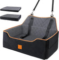 Dog Car Seat Large Medium - Sized Dog Car Pet Bed for Dogs Under 55 Lb or 2 Small Dogs,Safety Memory Foam Booster Seat 2 Cushions,Large Pet Bed Seat for Backseat