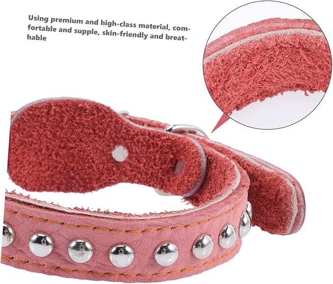 Totority Stylish Dog Collar Vintage Soft Puppy Neck Decor Comfortable Skin-Friendly Neck Ornament for Dogs Chic Retro Design to Make Pets Stand