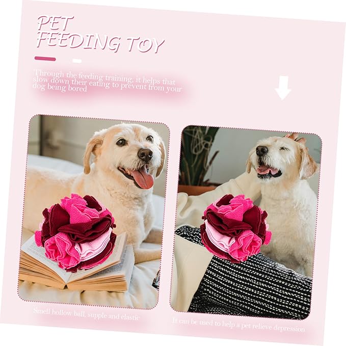 Pet Sniffing Ball Dog Foraging Ball Hidden Treats Puppy Teething Toy Pet Supplies