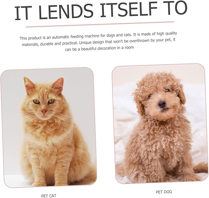 1pc Automatic Pet Water Dispenser Cat Feeder Compact Sturdy Design Non- Base for Dogs and Cats Prevents Spills for Home Use