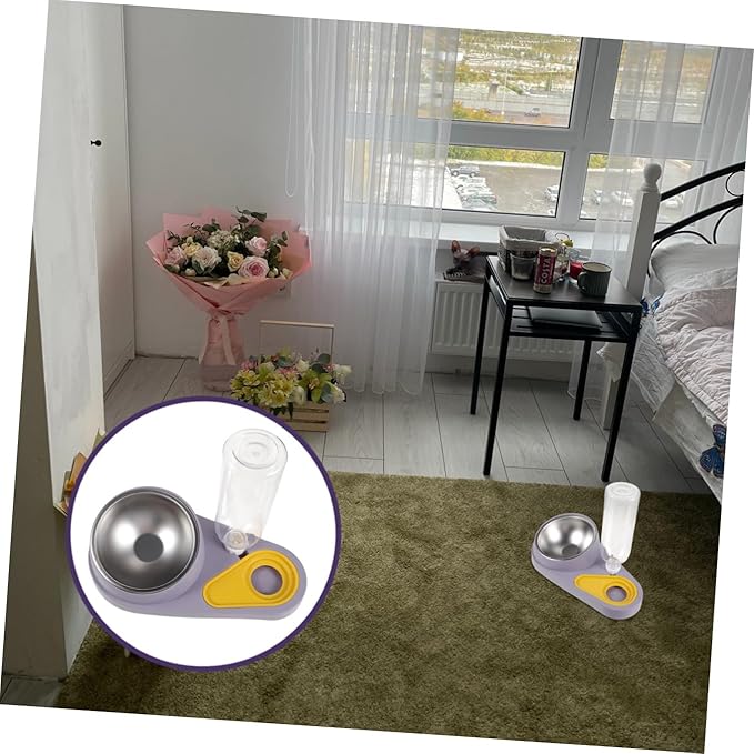 Yardwe Automatic Pet Food Water Feeder Dog Cat Bowl Pet Water Dispenser Easy to Use for Home