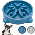 VANNON Slow Feeder Dog Bowls Non Slip Puppy Bowl Durable Dog Puzzle Feeder Bloat Stop Food Bowls for Puppy and Small Dogs, BPA Free, 1 Cup, Blue
