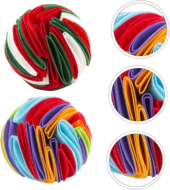FRCOLOR 4pcs Pet Sniff Chewing Toy for Dogs Encourages Natural Foraging Skills Felt Material for Interactive Play and Reducing Boredom