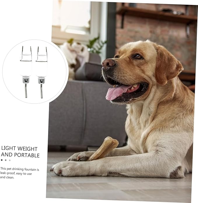 Toyvian 2 Pcs Automatic PET Water Dispenser Hanging Cat Dog Water Feeder Ball 500ml Capacity Bottle for Home Use Convenient Drinking Device