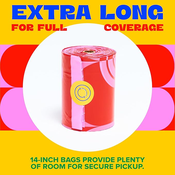 Poop Bags for Dogs 200 Count - 14" Extra Long Leak-Resistant Waste Bag Tissue Box - Unscented Extra Thick Poop Bag, Easy to Tear Dog Bags for Poop - Convenient Dispenser Box - Dog Supplies