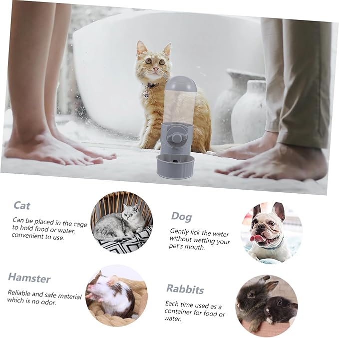 Milisten Wear-Resistant Automatic Pet Water Feeder for Dogs Cats Convenient Hanging Design Capacity Easy to and Install for Hydration Needs