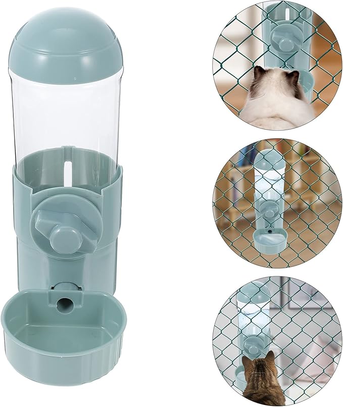Automatic Dog Water Dispenser Pet Waterer Portable Cat Cage Water Feeder Material