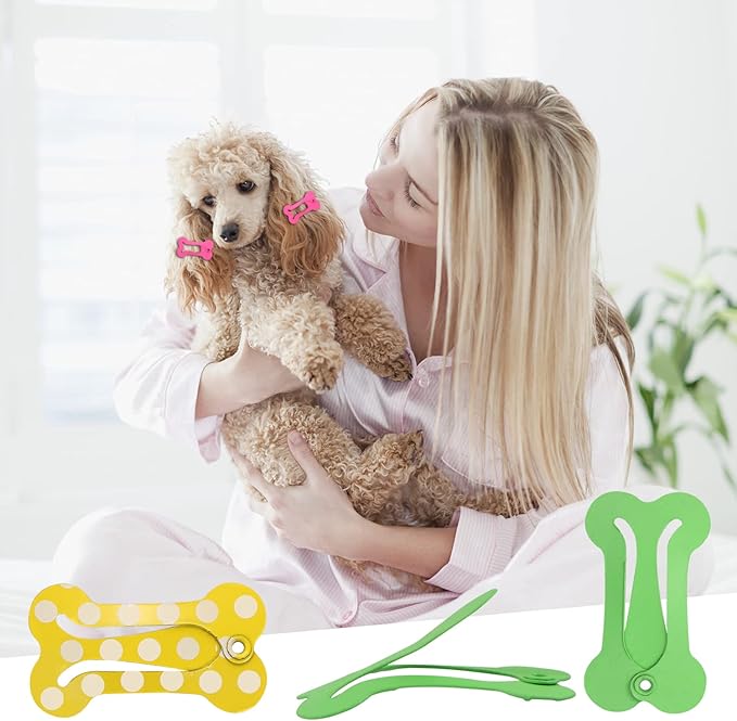 BENBO 40PCS Hair Clips for Dogs, 1 Inch Puppy Dog Barrettes Small Bone Snap Hair Clips Pet Grooming Bows Multicolor Dog Hairpin Headwear Mini Snap Hair Clips Hair Accessories for Small Dog Cat