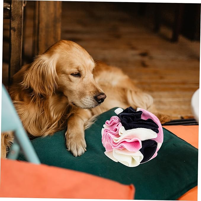 Pet Dog Sniff Toy Snuffle Ball Interactive Puppy Chewing Game Slow Feeder for Curious Dogs
