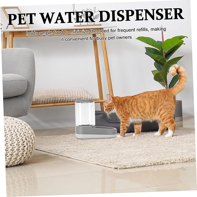 Milisten Pet Food and Water Bowl Automatic Feeder for Dogs Cats Storage Container Gravity Feeder Easy to Use