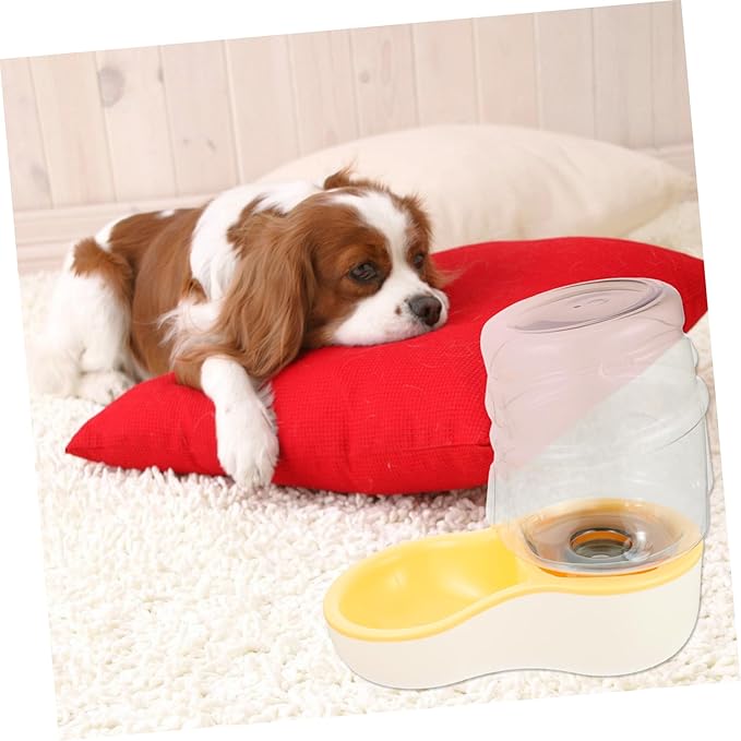 1pc Automatic Pet Water Dispenser Slanting Dog Water Bowl Feeder Deepened Drinking Trough Prevents Splashing for Cats and Dogs Capacity
