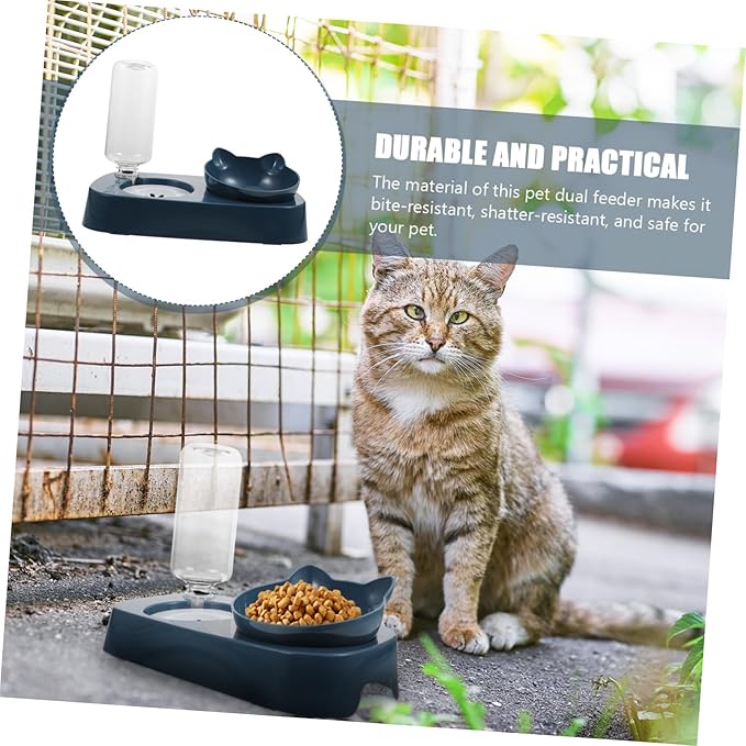BESPORTBLE Cat Dog Water Feeder Automatic Pet Feeder Bowl Stable Basin Plastic Easy to Maintain