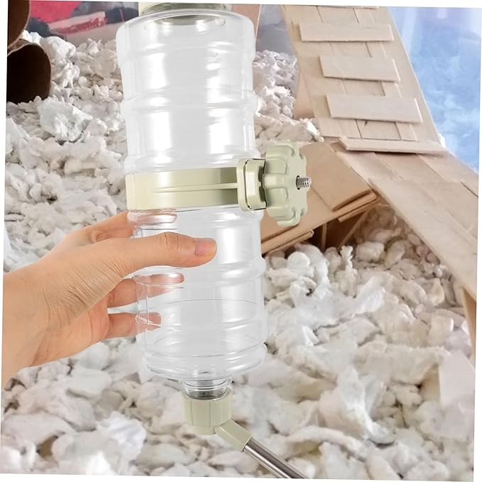 SUPVOX Dog Water Bottle Dispenser for Cage Leakproof Automatic Pet Feeder with Hanging Design for Small Animals Like Dogs Cats and Rabbits Capacity