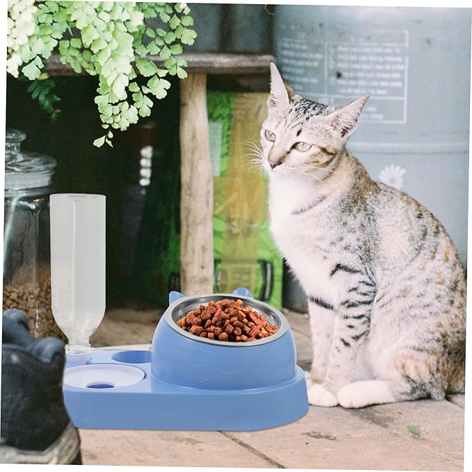 Sturdy Pet Bowls Automatic Water Dish Detachable for Dogs and Cats Home Feeding Station