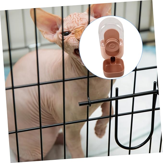 KESYOO Hanging Type Pet Water Dispenser Automatic Feeder for Cats Dogs Leak Design Securely Mounts Cage Keeps Water Fresh for Pets