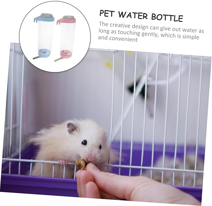 2pcs Pet Automatic Water Feeder Hanging Water Dispenser for Dogs Cats Animals Design Capacity Keeps Pets Dry and Hydrated