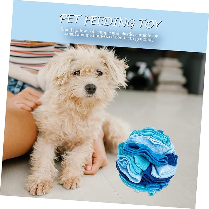YARNOW Dog Sniffing Training Toy Interactive Snuffle for Dogs Slow Feeding Pet Toy Fleece Engaging Mental Exercise for Pups Design