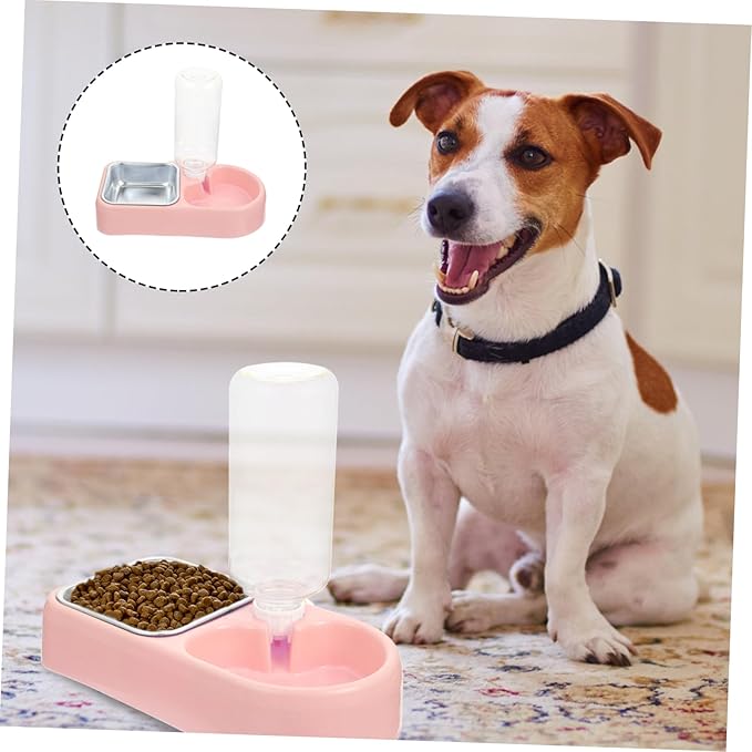 Automatic Pet Feeder and Water Dispenser Set for Dogs and Cats - Detachable, Convenient, and Easy to Use