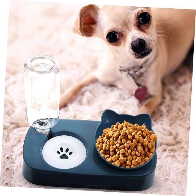 Stable PET Water Bowl and Feeder Spill Cat and Dog Drinking Dispenser Sturdy Non-Slip Design for Indoor Use Automatic Watering Bowl