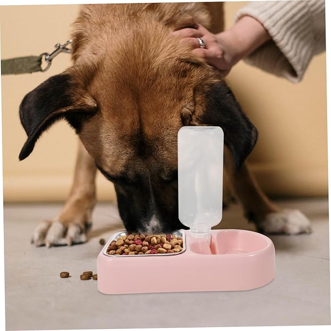 Double Pet Water Feeder Creative Water Dispenser for Dogs and Cats Unique Non-tip Design Smooth for Easy Cleaning Automatic Drinking Tool for Home and Pet Shops
