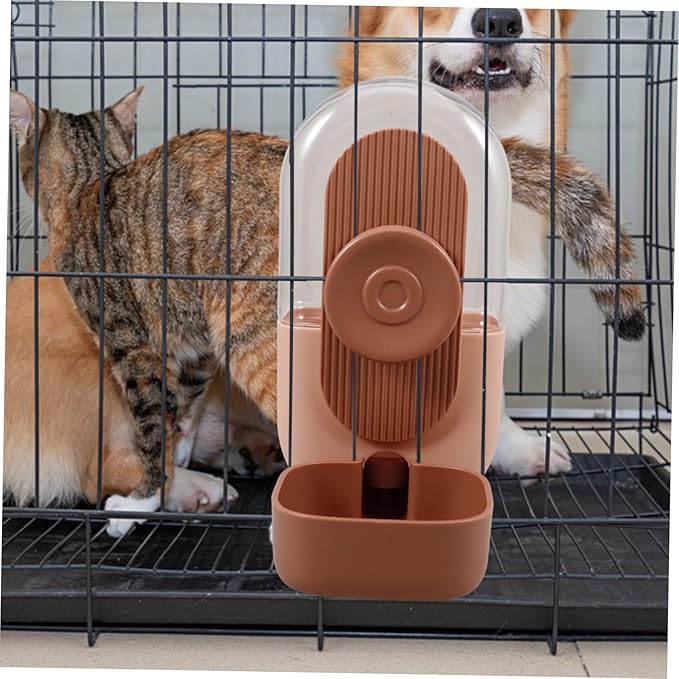 Mipcase Automatic Hanging Pet Water Feeder Detachable Water Dispenser for Dogs Cats Stable Cage Supply Convenient Easy to Install Prevents Spills Overturns