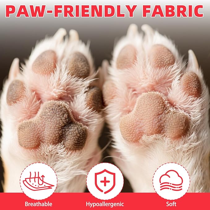 KOOLTAIL Dog Socks for Hot/Cold Pavement, Breathable & Warm Dog Socks to Prevent Licking Paws, Non Slip Pet Boots & Paw Protectors for Hardwood Floor,Grippy Shoes for Small Senior Dogs