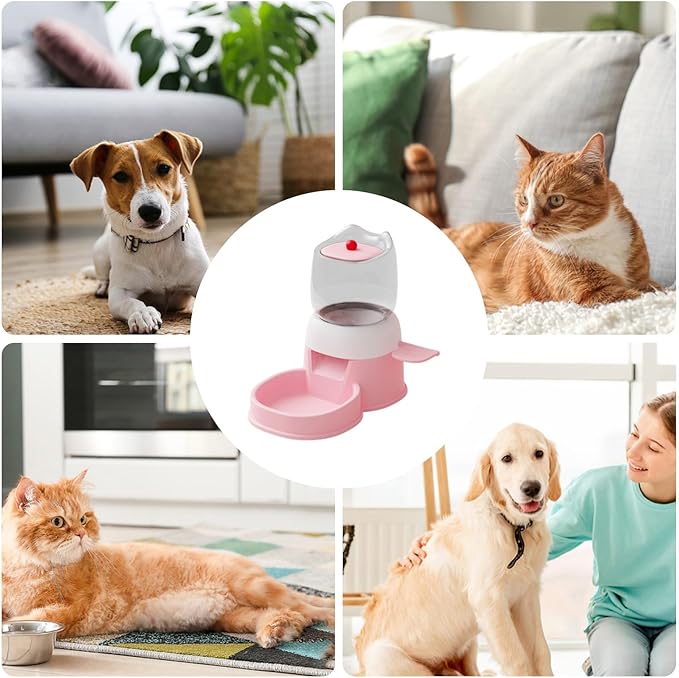 Automatic Pet Feeder - Press Design Cat Food Bowl, Pets Dispenser for Indoor Home Cage, Smart Pet Feeder with Timed Feeding Feature, Dog Food Bowl, Pets Feeding Dispenser for Patio Outdoor