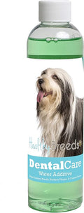 Healthy Breeds Dog Dental Care Water Additive for Bearded Collie - Helps Freshen Breath, Reduce Plaque & Control Tartar - Mint Flavor - 8 oz