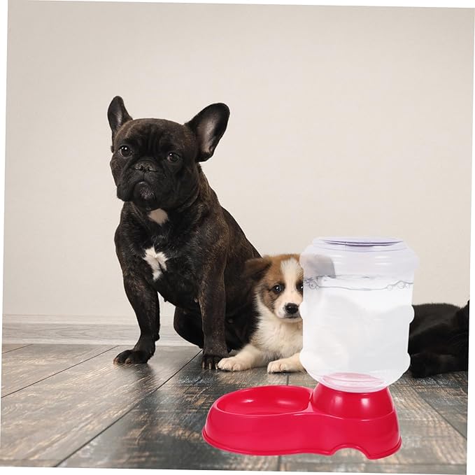 Happyyami Pet Food Bowl Drinking Fountain Feeding Device Drinking Water Basin Water Bowl